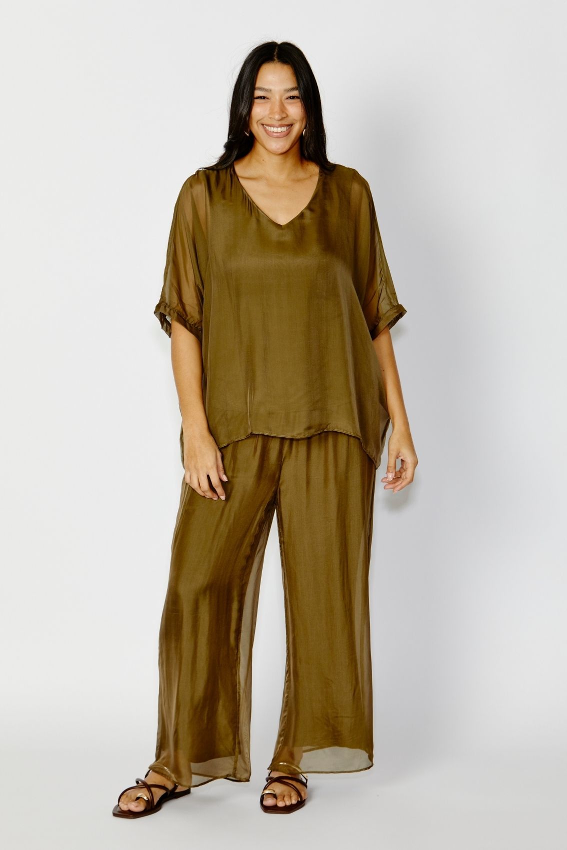S044-Chiffon-Kaftan-olive